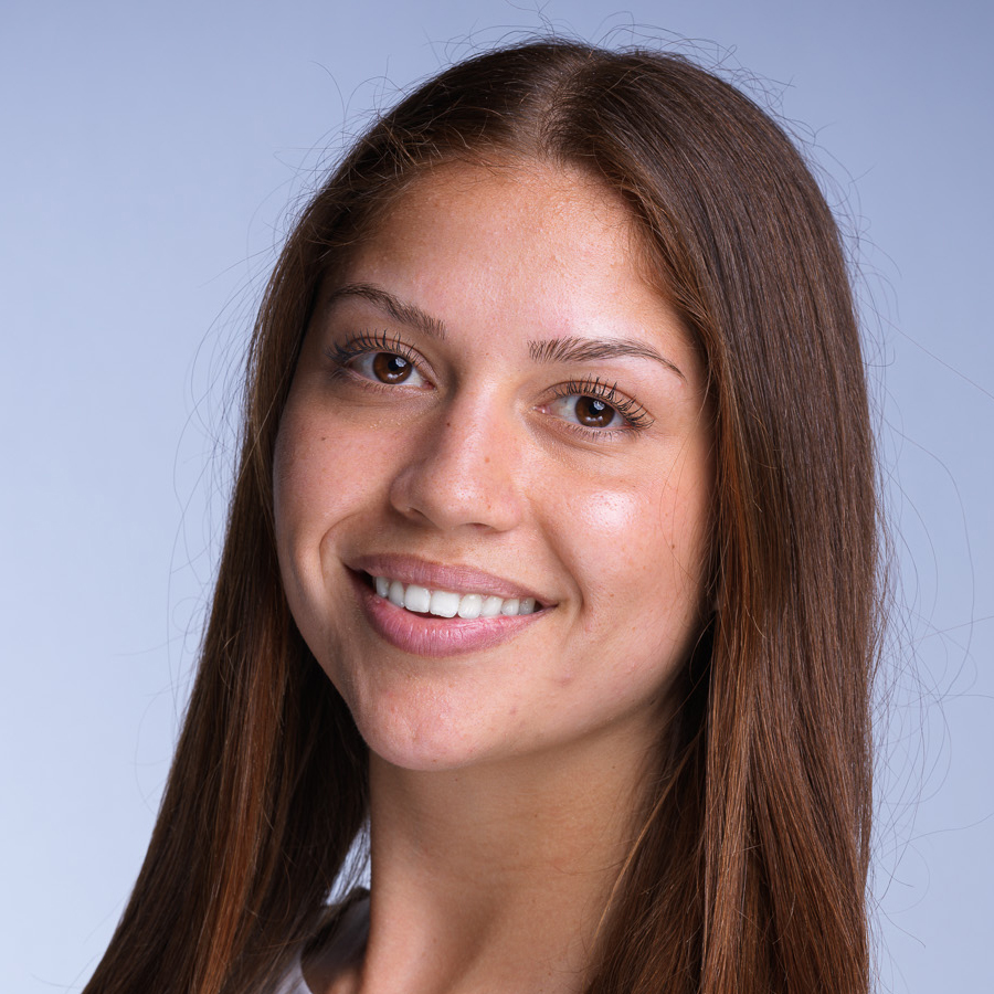 Close-up headshot — background option 1